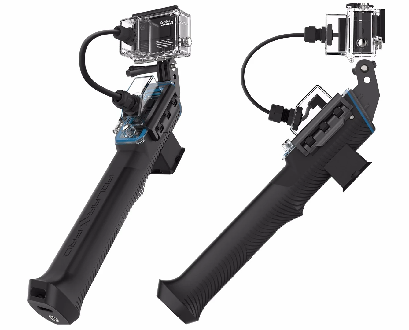 The Waterproof Live Charging Kit for the PolarPro PowerGrip H2O consists of a replacement door which covers the USB sockets