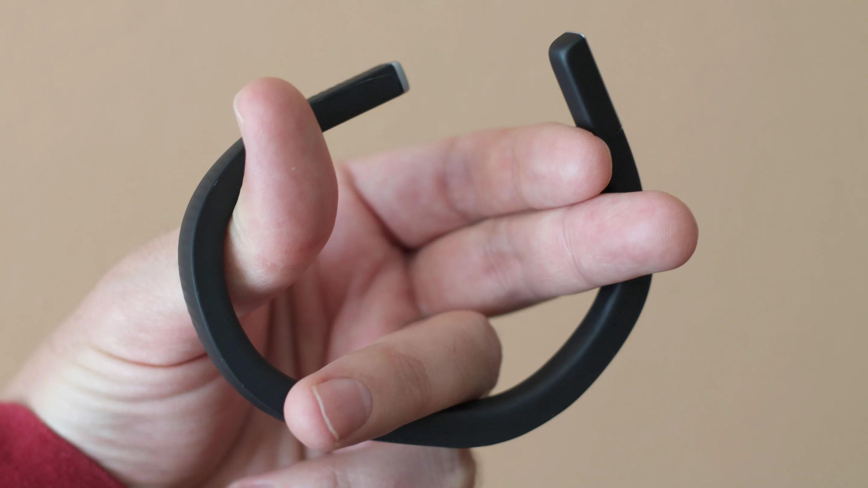 The Up24 isn't meant to be stretched like a rag doll, but it's plenty flexible for putting on and taking off of your wrist