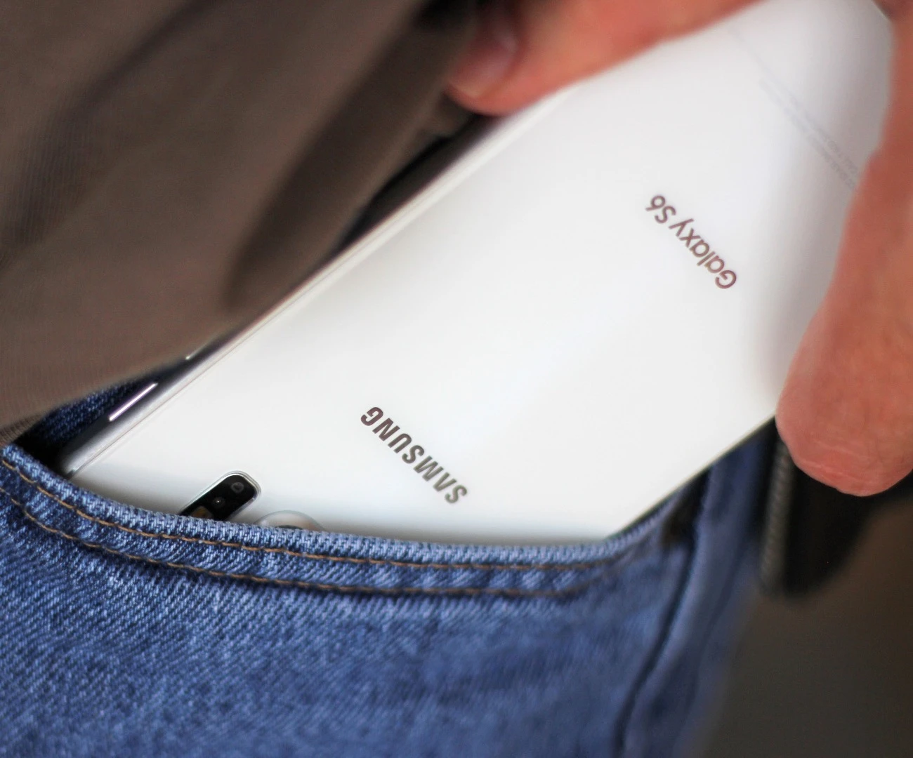 Both phones slide fairly easily into a pocket (they aren't quite phablets)