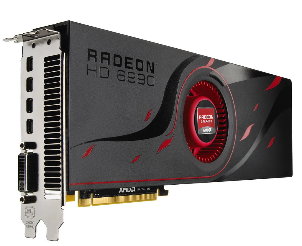 The new Radeon HD 6990 graphics card from AMD