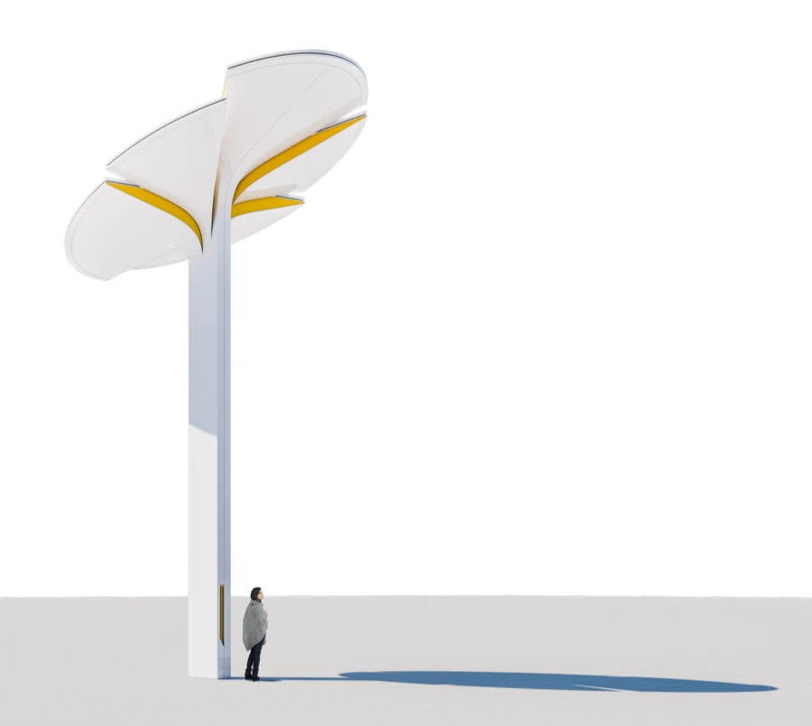 The Totem is designed for use as street lighting, at schools, on corporate campuses and in retail settings
