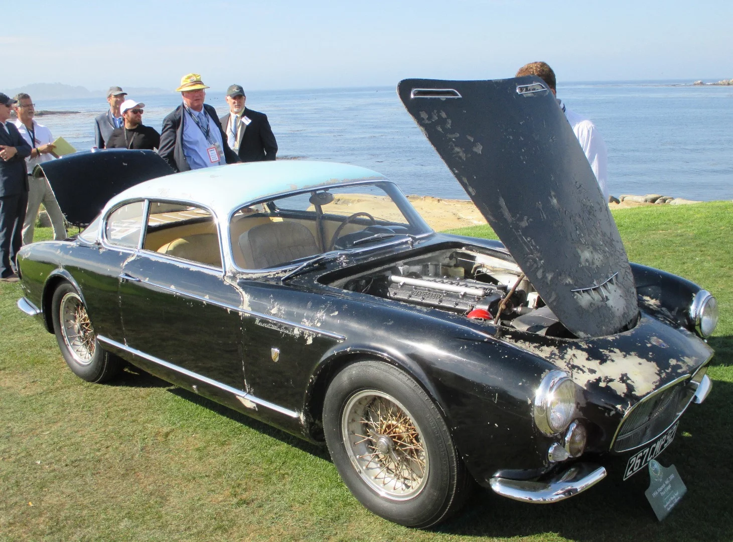 This 1956 Maserati at Pebble Beach was sold in February in Paris for 2.2 million dollars - to quote Dolly Parton "It cost a whole lot of money to look this cheap"
