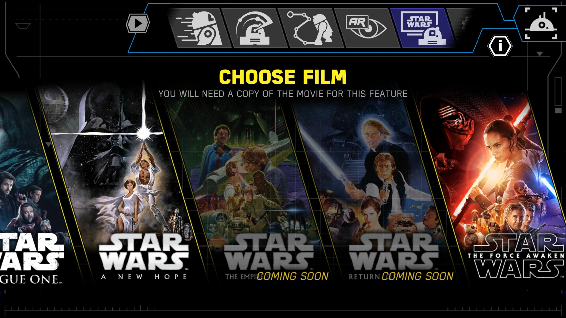 The Watch With Me feature has been expanded, and soon the droids will be able to watch and react to all of the Star Wars movies