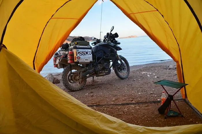The Series II Expedition Tent measures measures 10 x 21 inches (23 x 53 cm) when packed into its bag