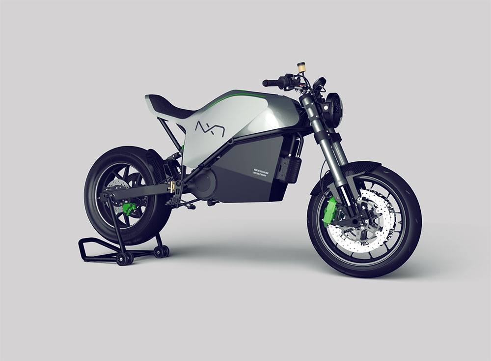 The 2017 prototype that led to the 2019 NXT Motors Rage concept used a steel trellis frame and a different rear suspension setup