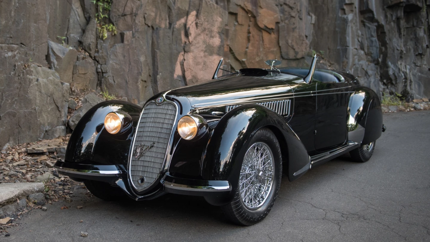 The record for the most valuable pre-WW2 car ever to sell at auction was set at RM-Sotheby's Monterey auction in 2016, when a 1939Alfa Romeo 8C 2900B Lungo Spider sold for $19,800,000. This was the ultimate Italian sports car of its generation, one of 12 extant Alfa Romeo Touring Spiders and the only "Immortal 2.9" to be offered at public auction this century.