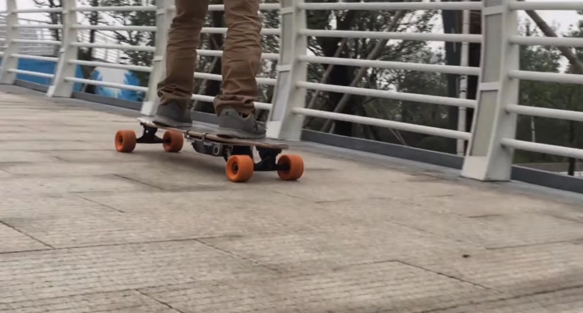The Sk8-Booster rolls through town