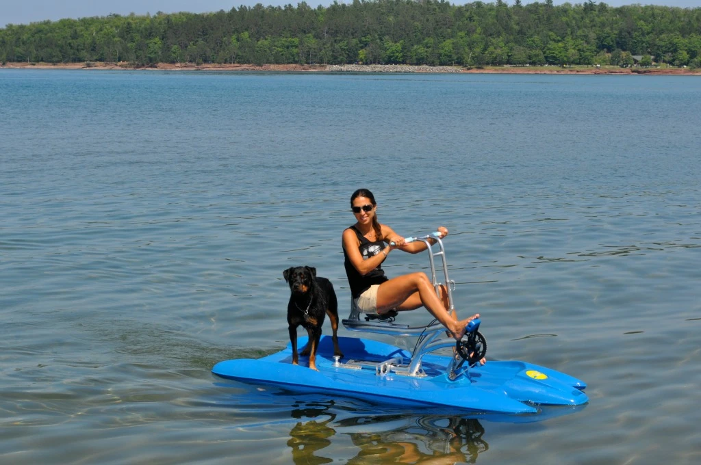 The itBike is capable of speeds up to 4 mph (6.4 km/h)