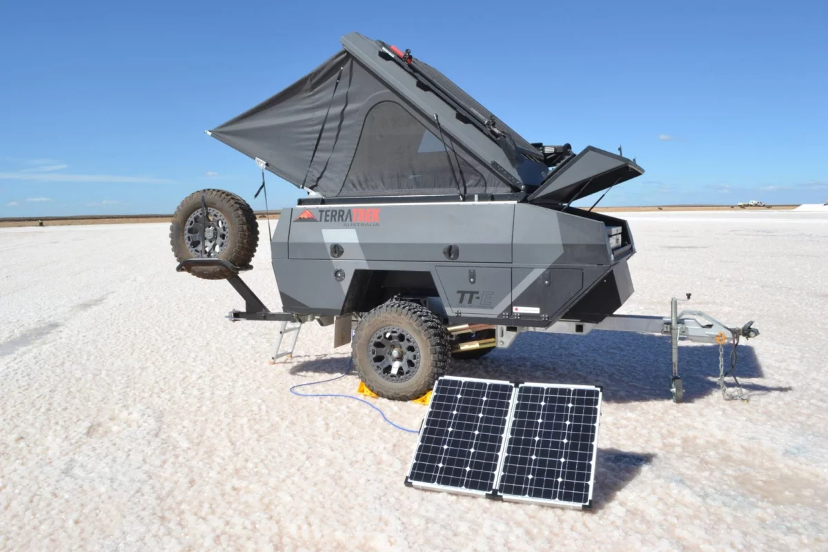 The TTE rides on a rugged hot-dipped galvanized chassis