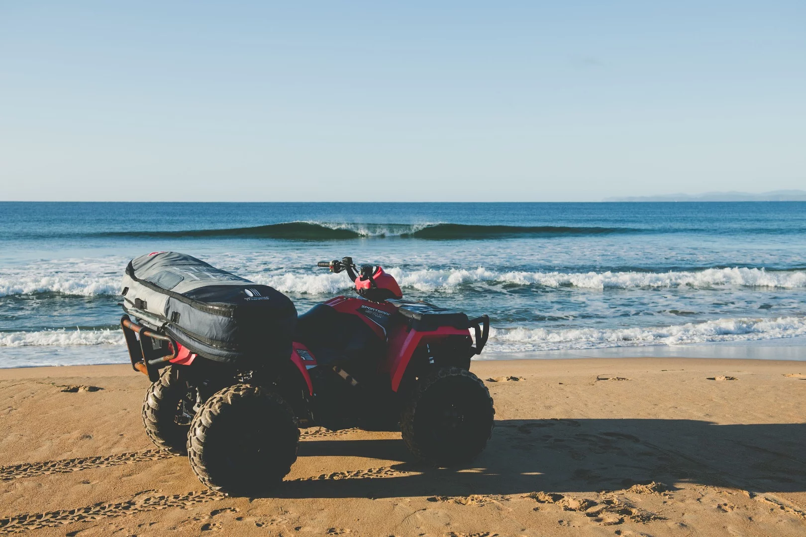 Whether you're traveling by foot or light vehicle, the Boardswag makes it easy to get your boards and tent to the beach