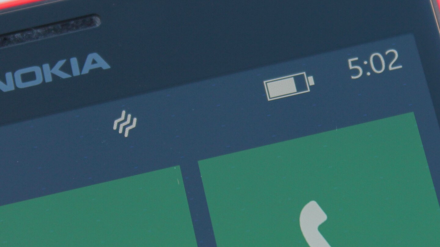 The Lumia's battery life is outstanding