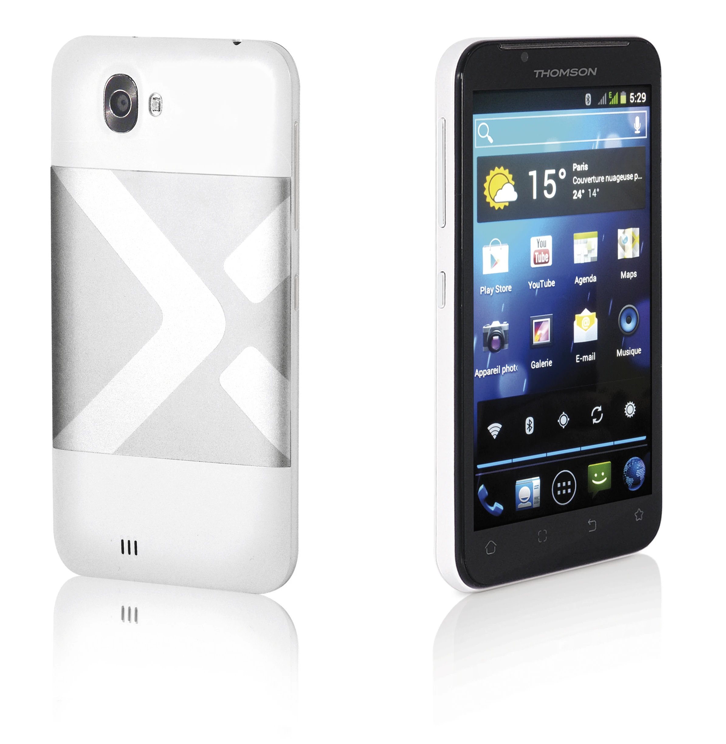 In a break from naming convention, the X-View 2 doesn't feature a 2-inch display but rather a 5.3-inch WVGA resolution multi-touch screen