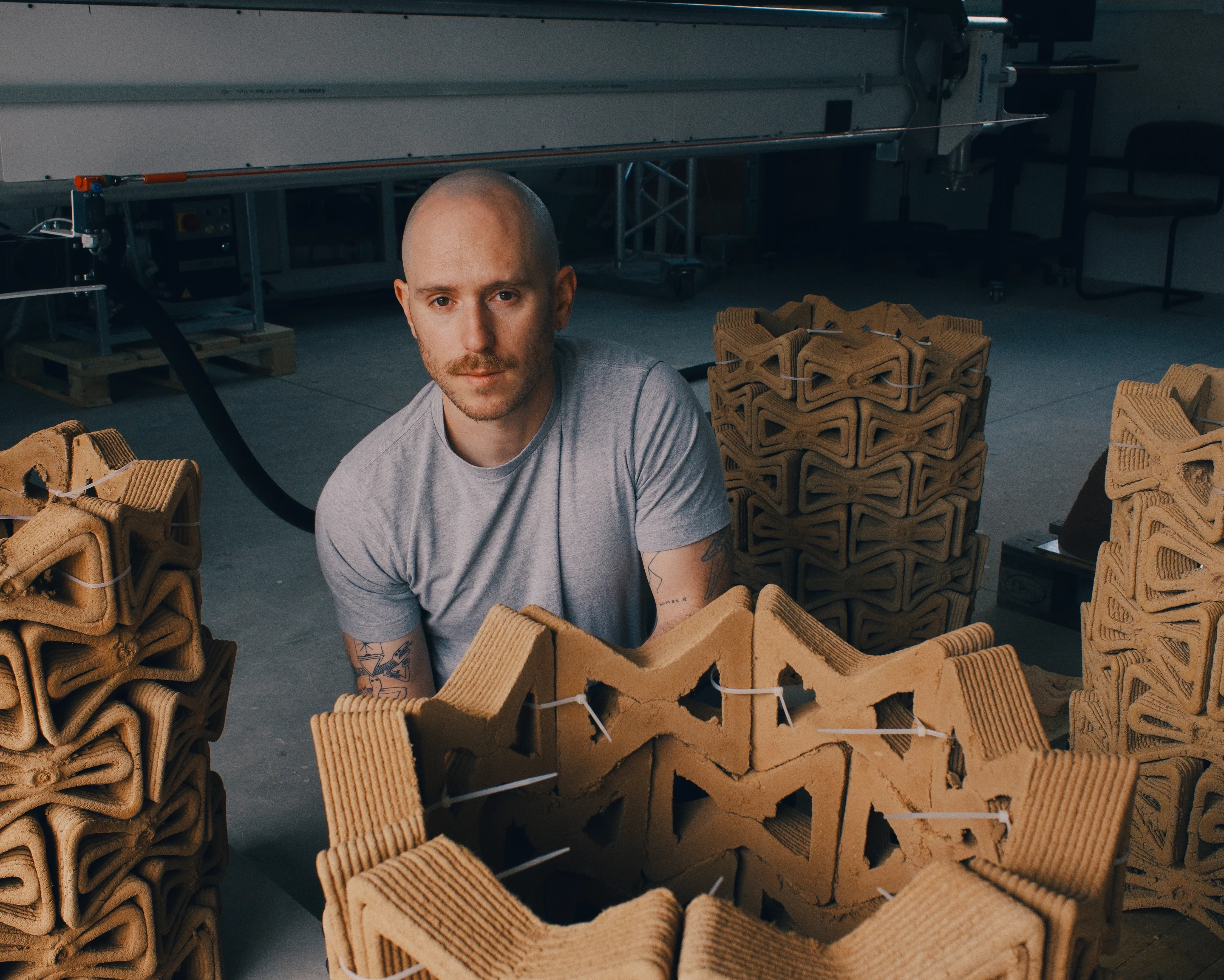 The modular, interlocking system bridges technological precision with ecological function