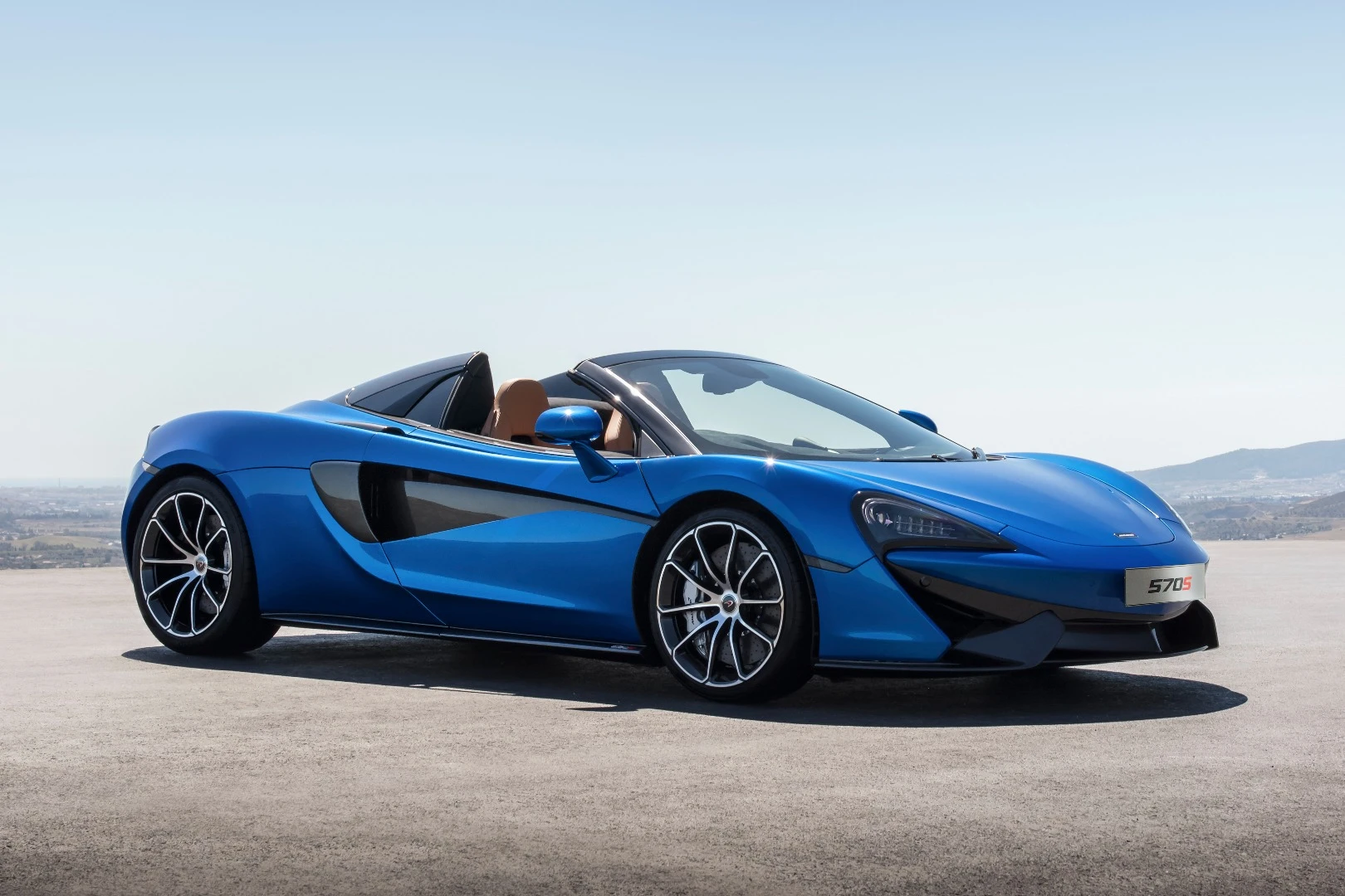 The 570S Spider is a good-looking beast in blue