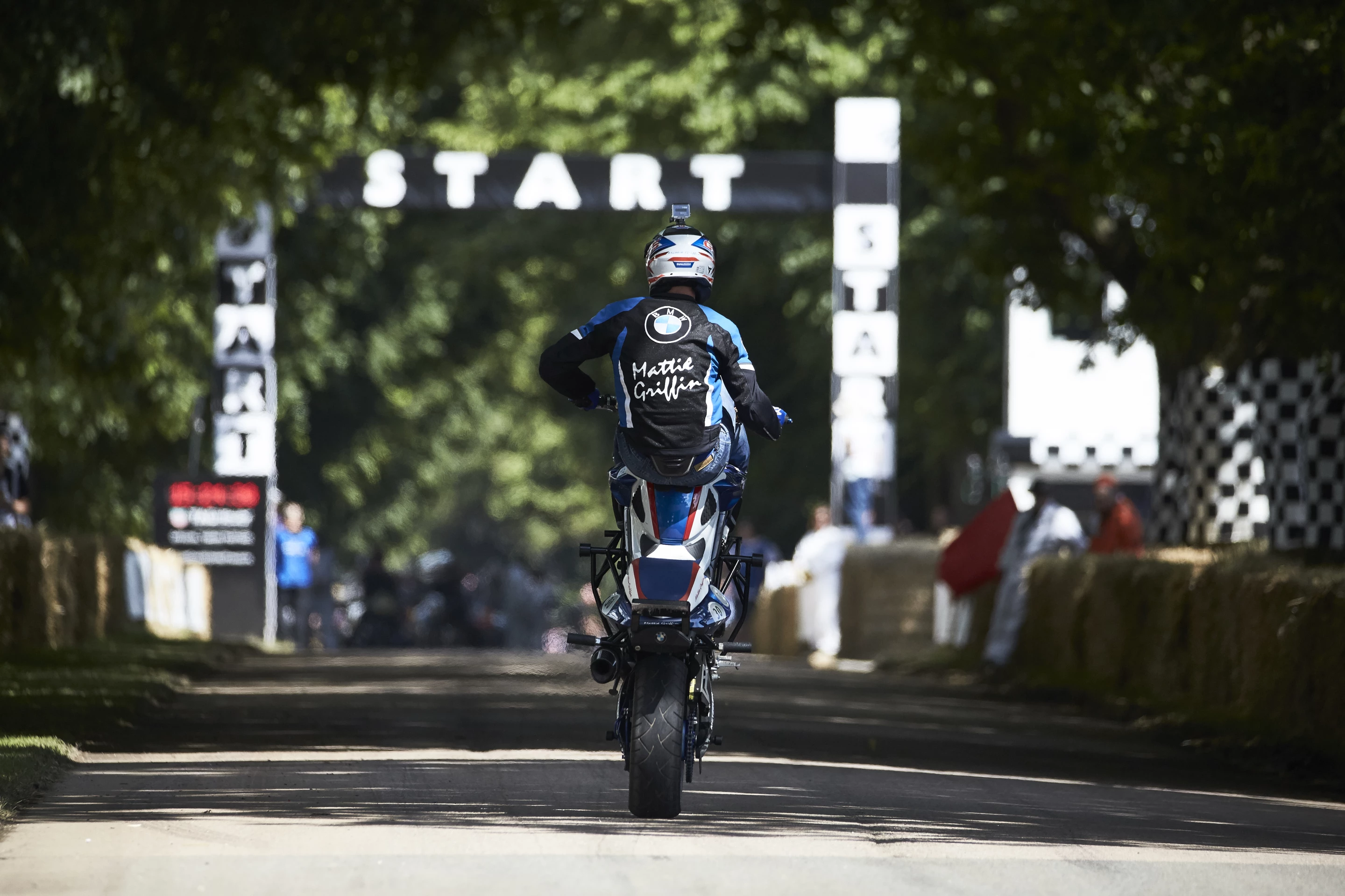 Goodwood is unique because riders and drivers can let their hair down