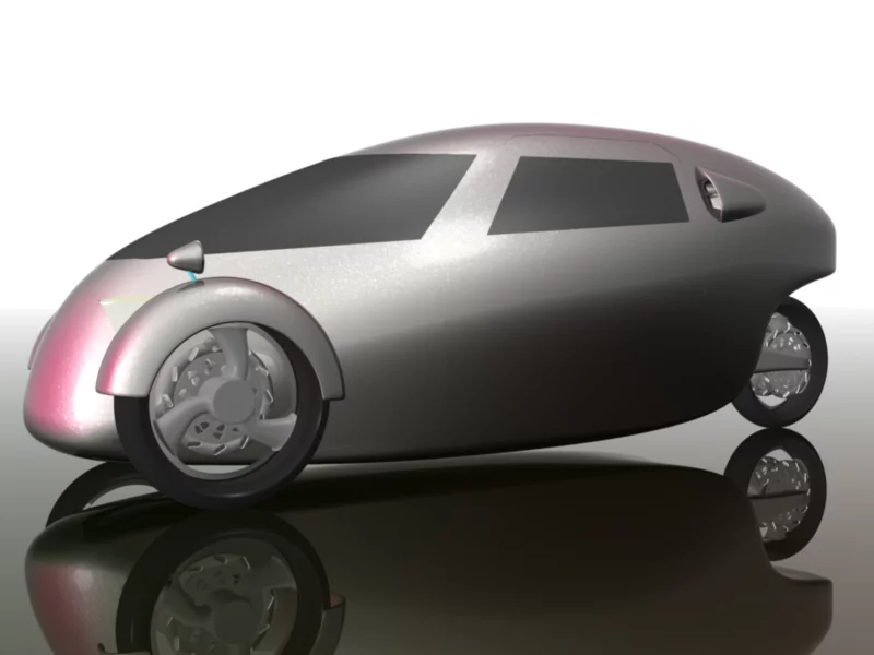 A rendering of what might be the final commercial version of the Raht Racer