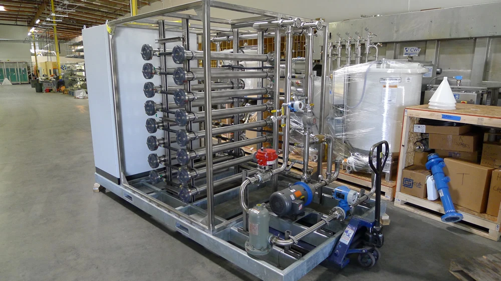 One of OriginOil's 75 GPM (300 LPM) flocculation units