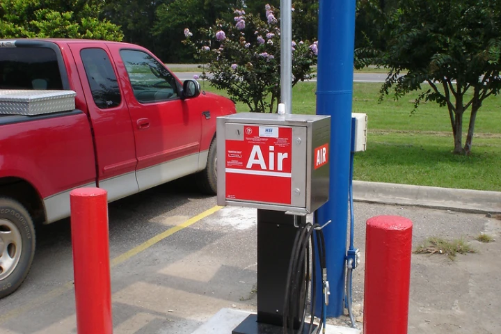 Goodyear is developing a system that would automatically keep tires inflated to the proper pressure, making gas station air pumps unnecessary (Photo: Doyle N. Roberts)