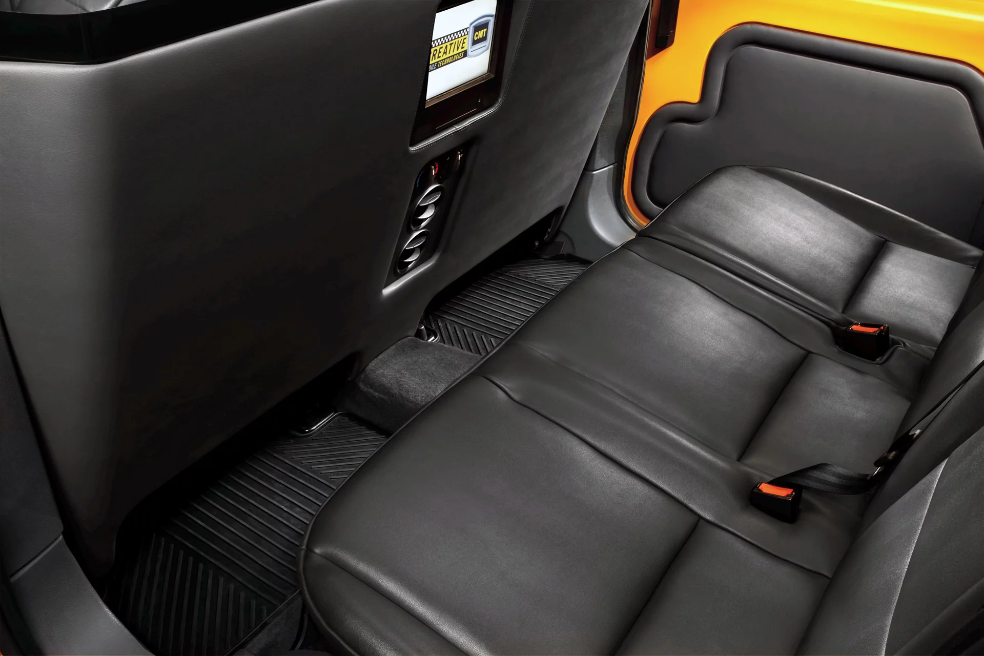 Interior of the Transit Connect taxi