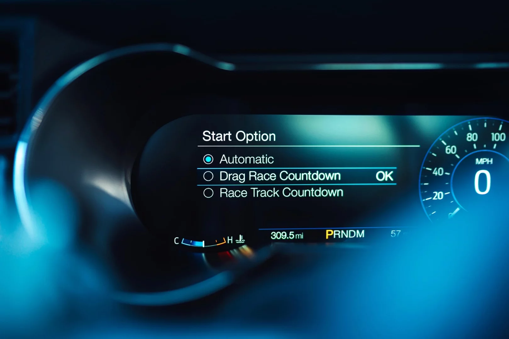 Ford's 12-inch full-color LCD driver information and instrument cluster allows full customization of the screen's output