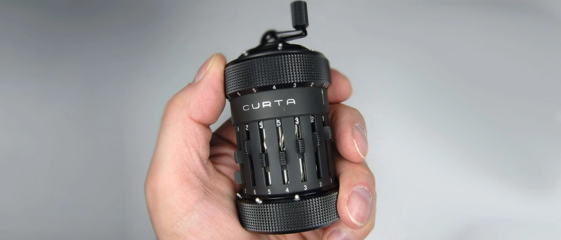 The Curta calculator was a favorite of engineers, pilots, and rally drivers