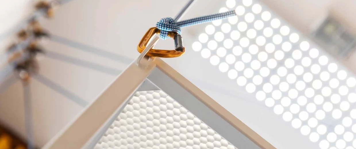 Table boasts a semi-transparent honeycomb top