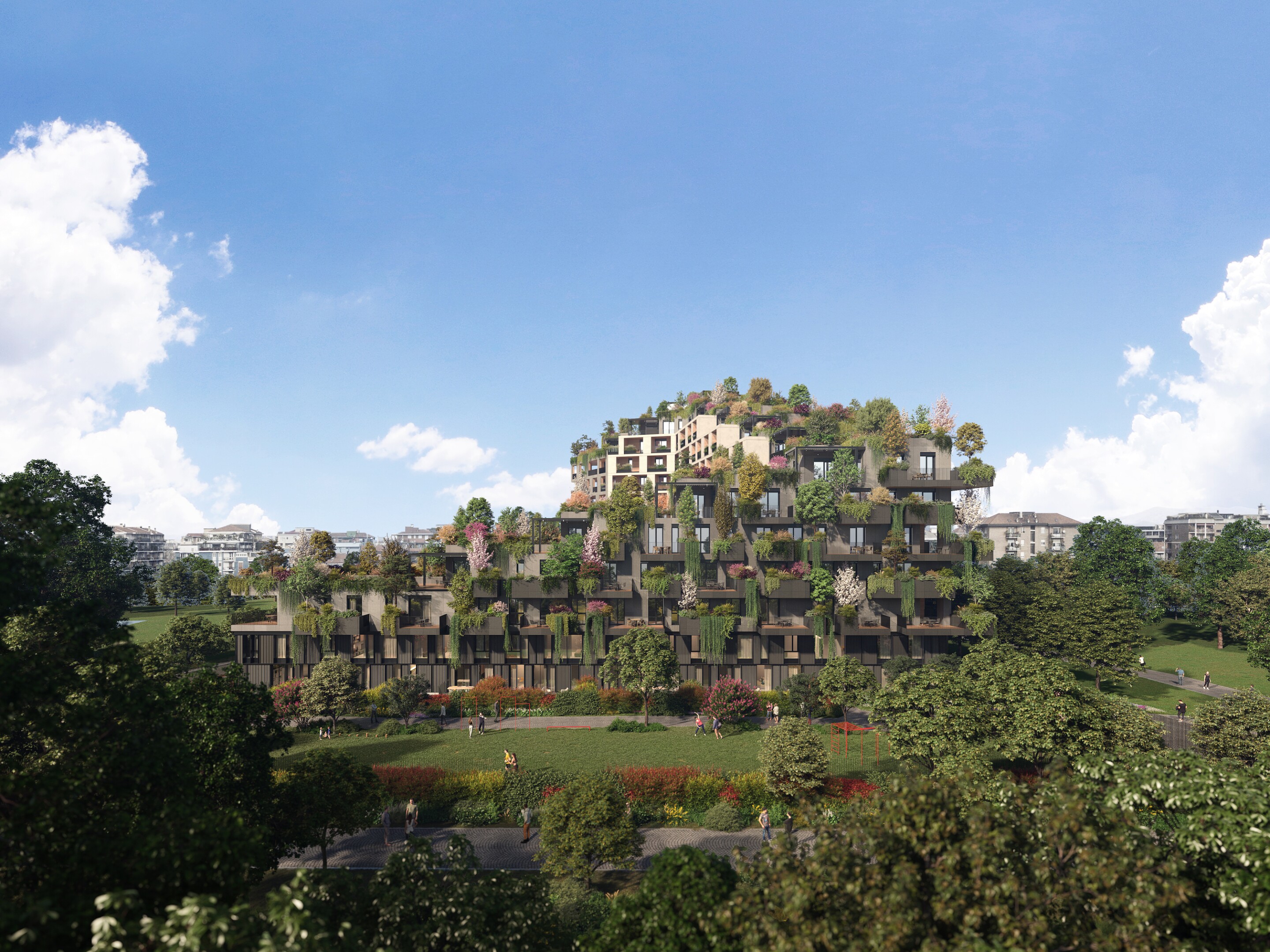 Bosconavigli's exterior will be finished in over 170 trees, 8,000 shrubs, and 60 different plant species