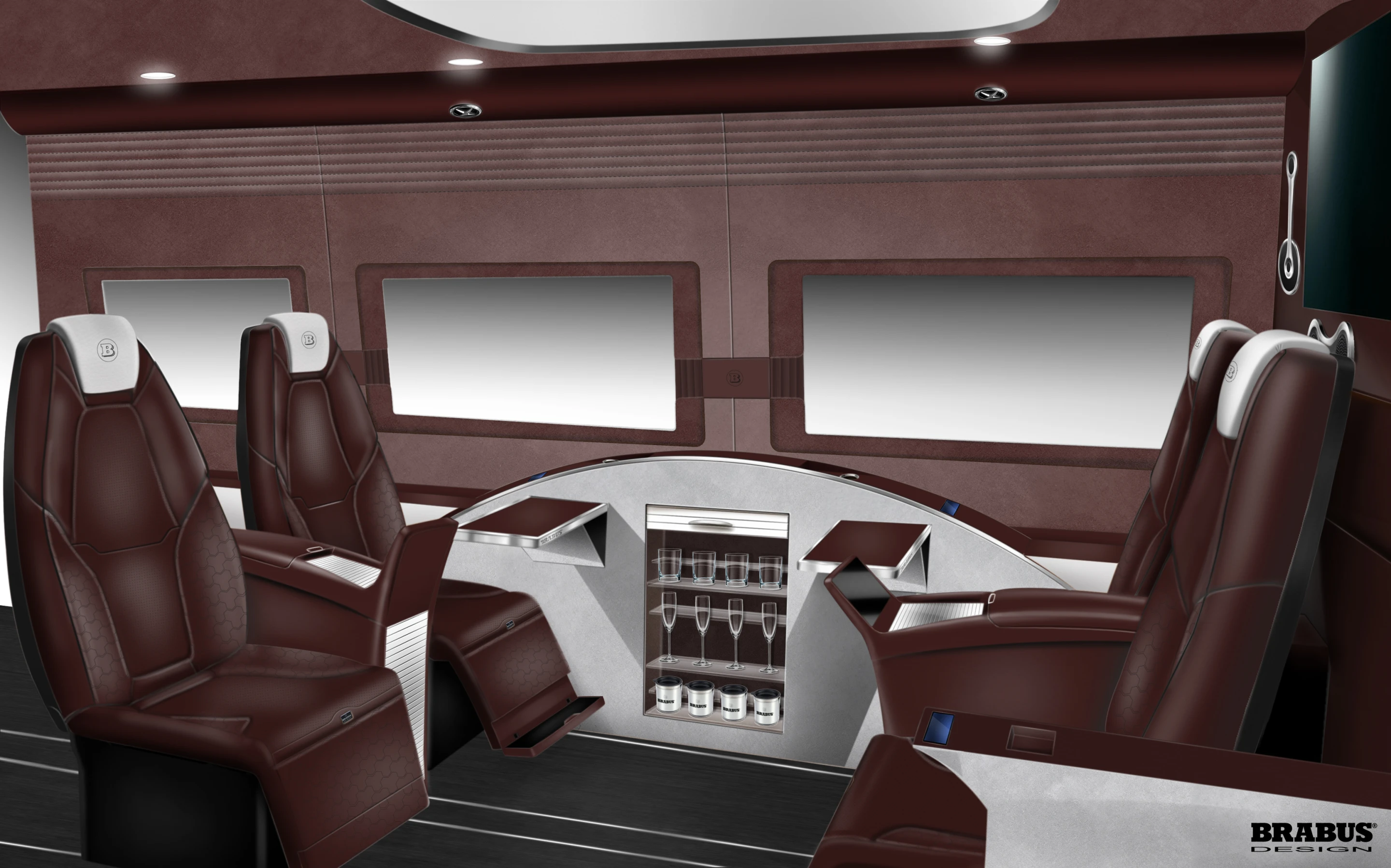 Brabus offers a variety of interior color options