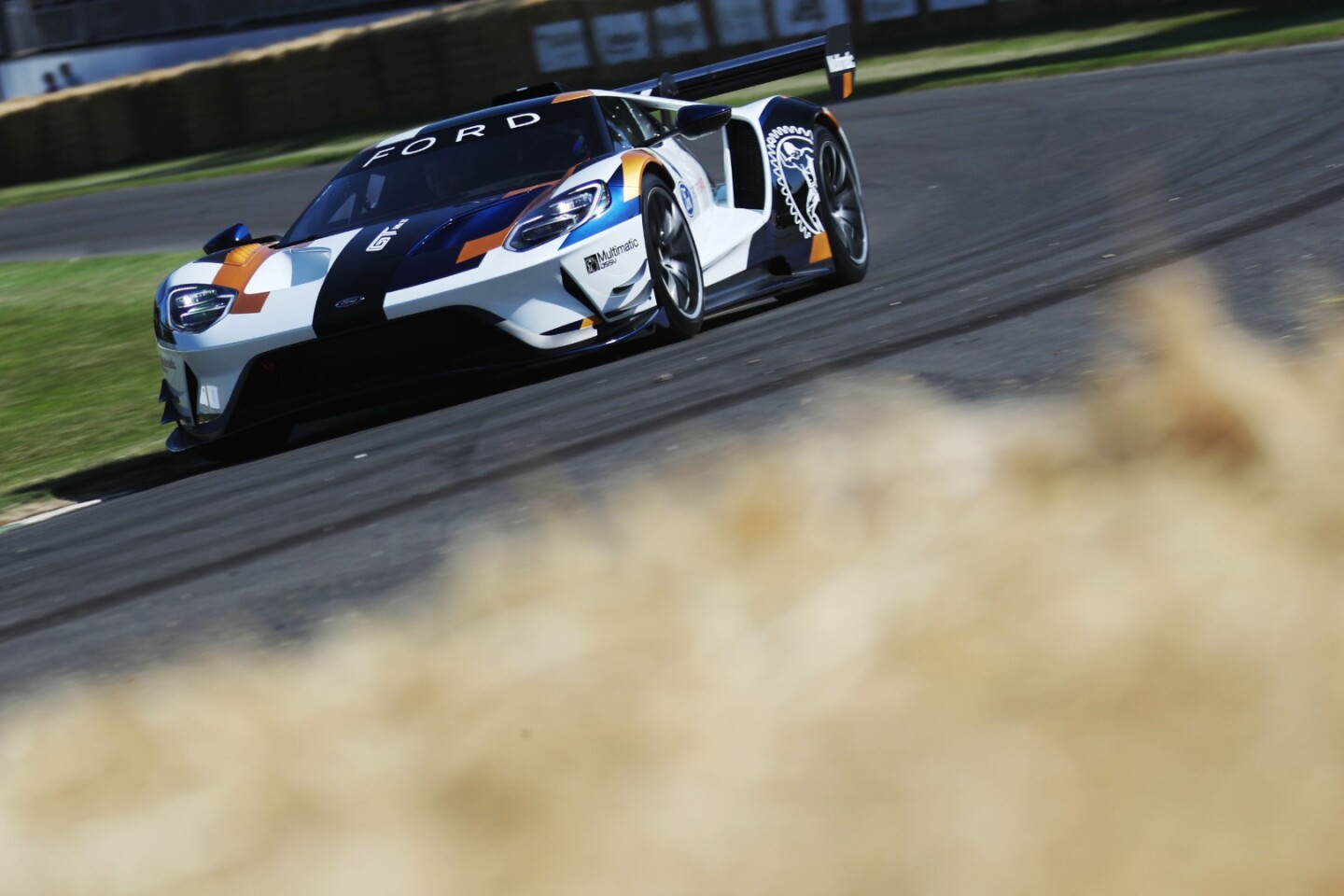 Ford used Goodwood as an opportunity to launch its 700-horsepower GT Mk. II track-only supercar, a de-restricted, beefed-up version of its beautiful GT.