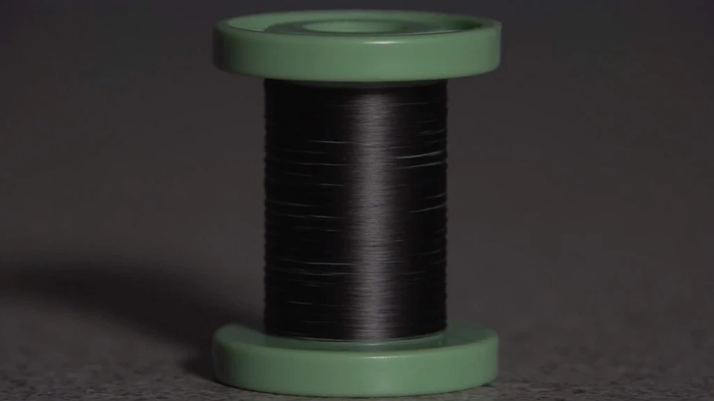 A spool of around 50 m (164 ft) of the new CNT fiber