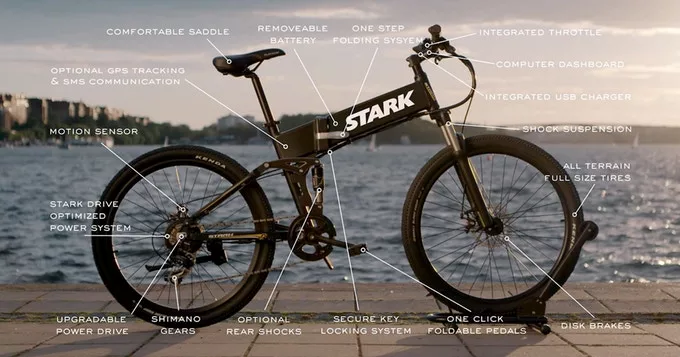 The company's first e-bike, the Stark Drive, was successfully crowdfunded in April 2017