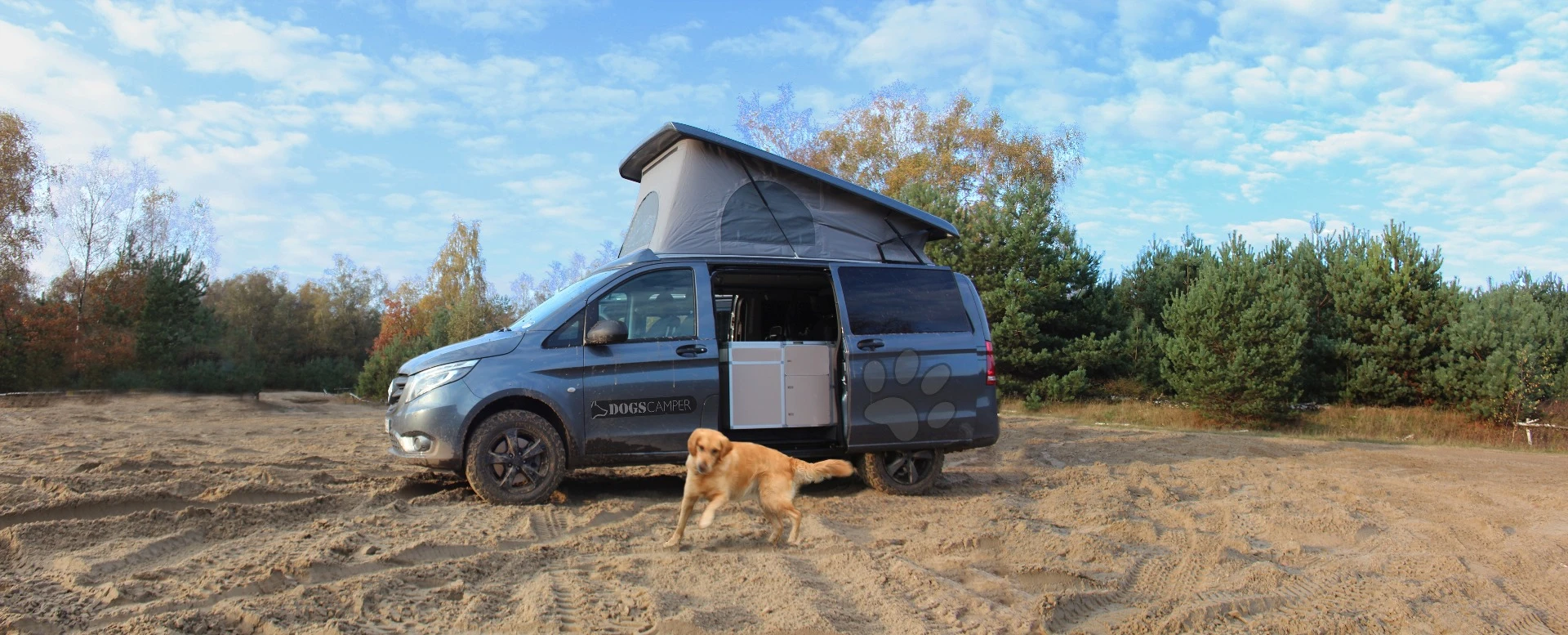 Both the Mercedes and VW Dogscamper models are available in all-wheel drive, making for a more capable canine-friendly camper van