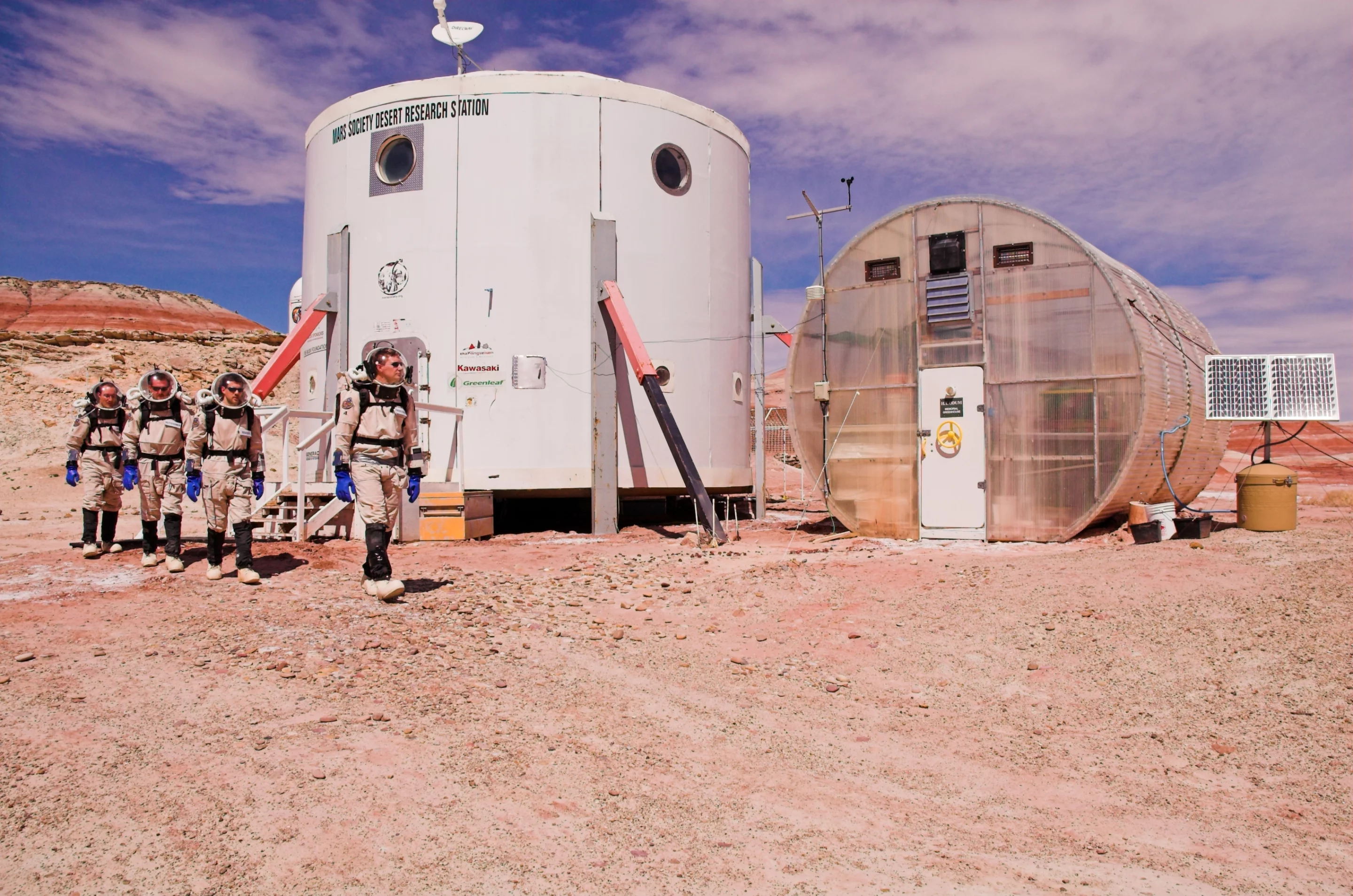 Habitat for Austrian analog Mars test in 2006 (Photo: OeWF/Andreas Koehler)