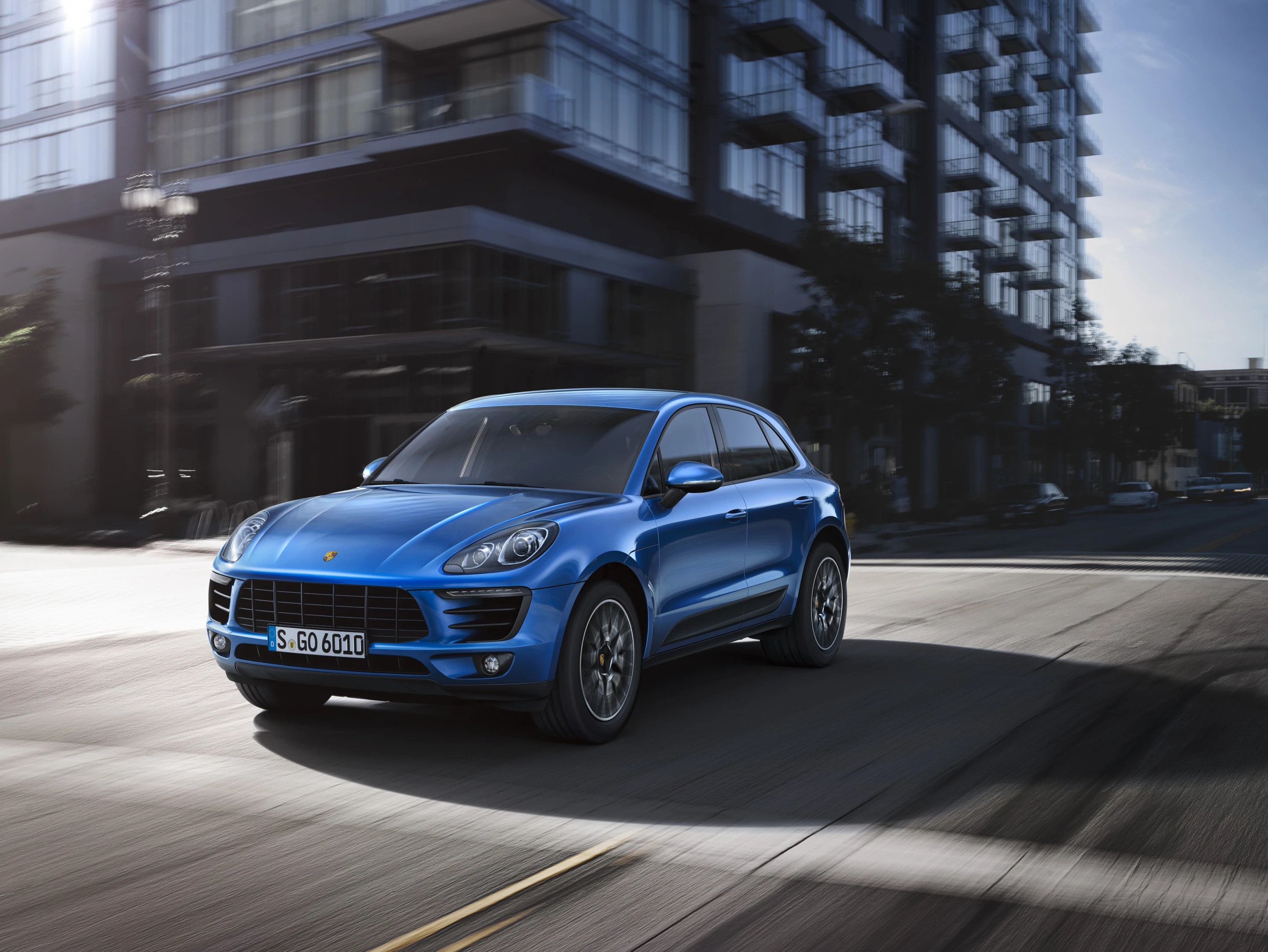 The Macan S has steel suspension