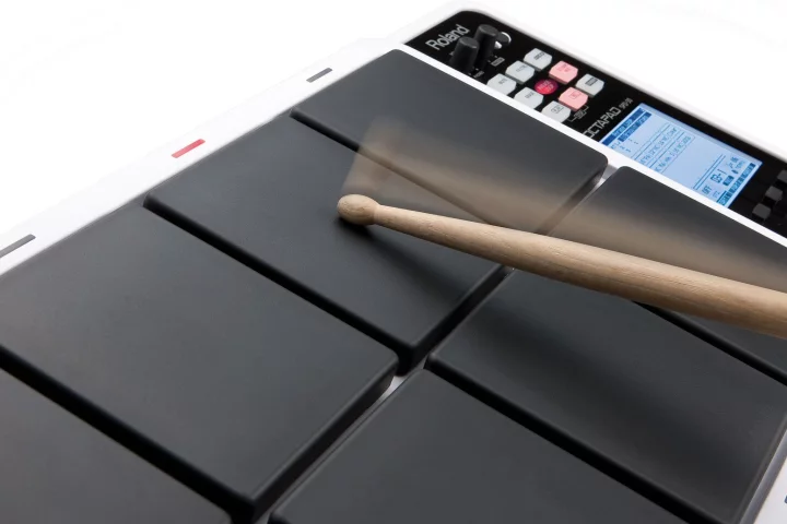The OCTAPAD SPD-30 digital percussion pad from Roland features hundreds of instrument sounds from around the globe and 50 different kits