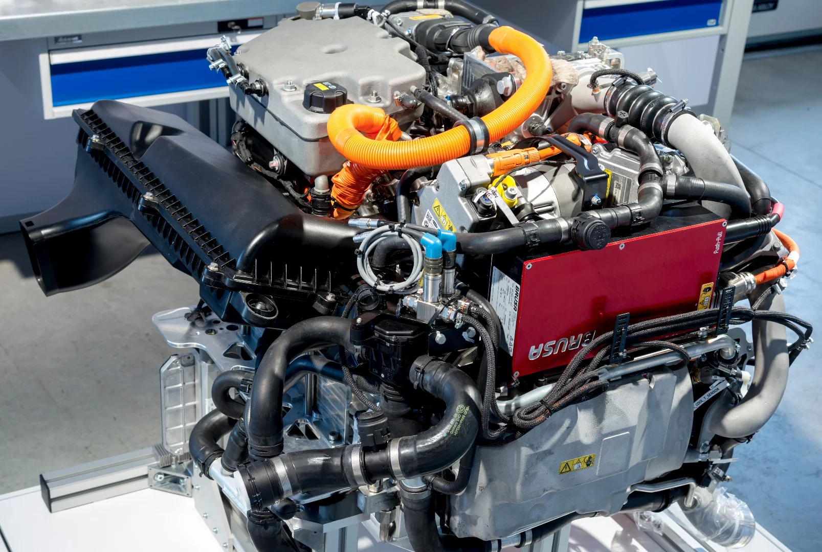 There is a small battery fitted to the 5 Series concept, which can store a small amount of energy