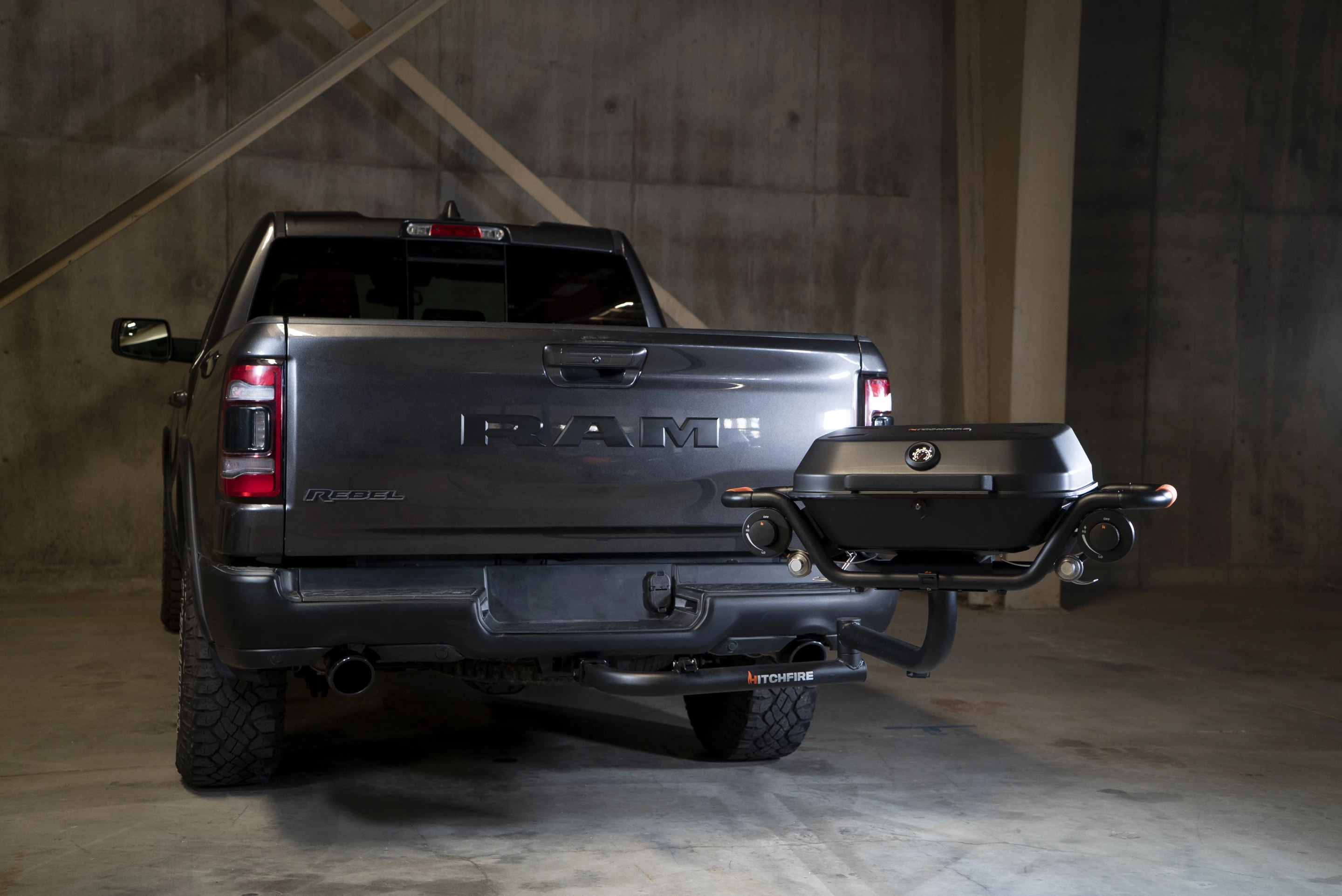 The HitchFire Forge 15 makes a natural match with pickup trucks, 4x4s and off-road expedition camping vehicles