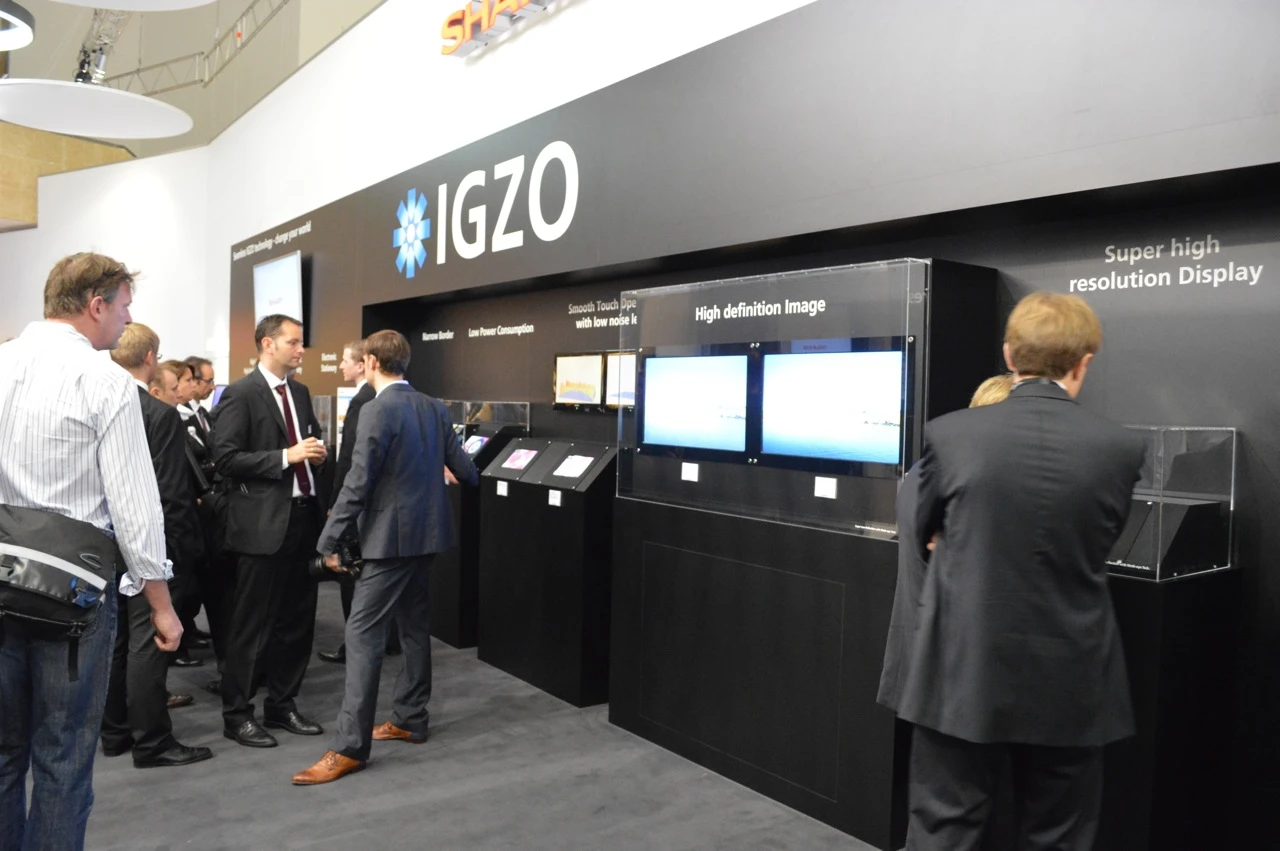 Sharp's unassuming IGZO stand at IFA2012