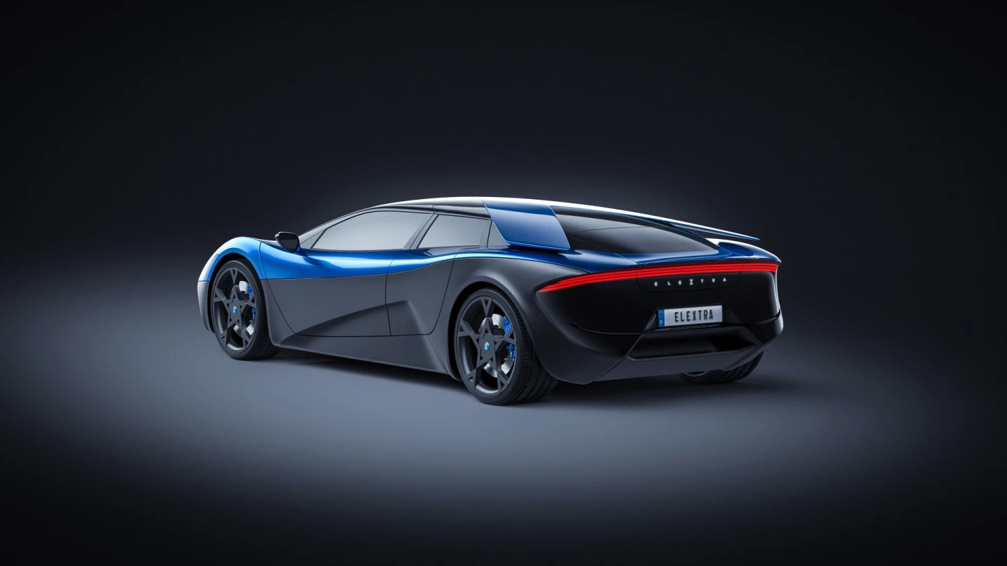 The Elextra will be powered by twin electric motors that output a controller-limited 680 horsepower