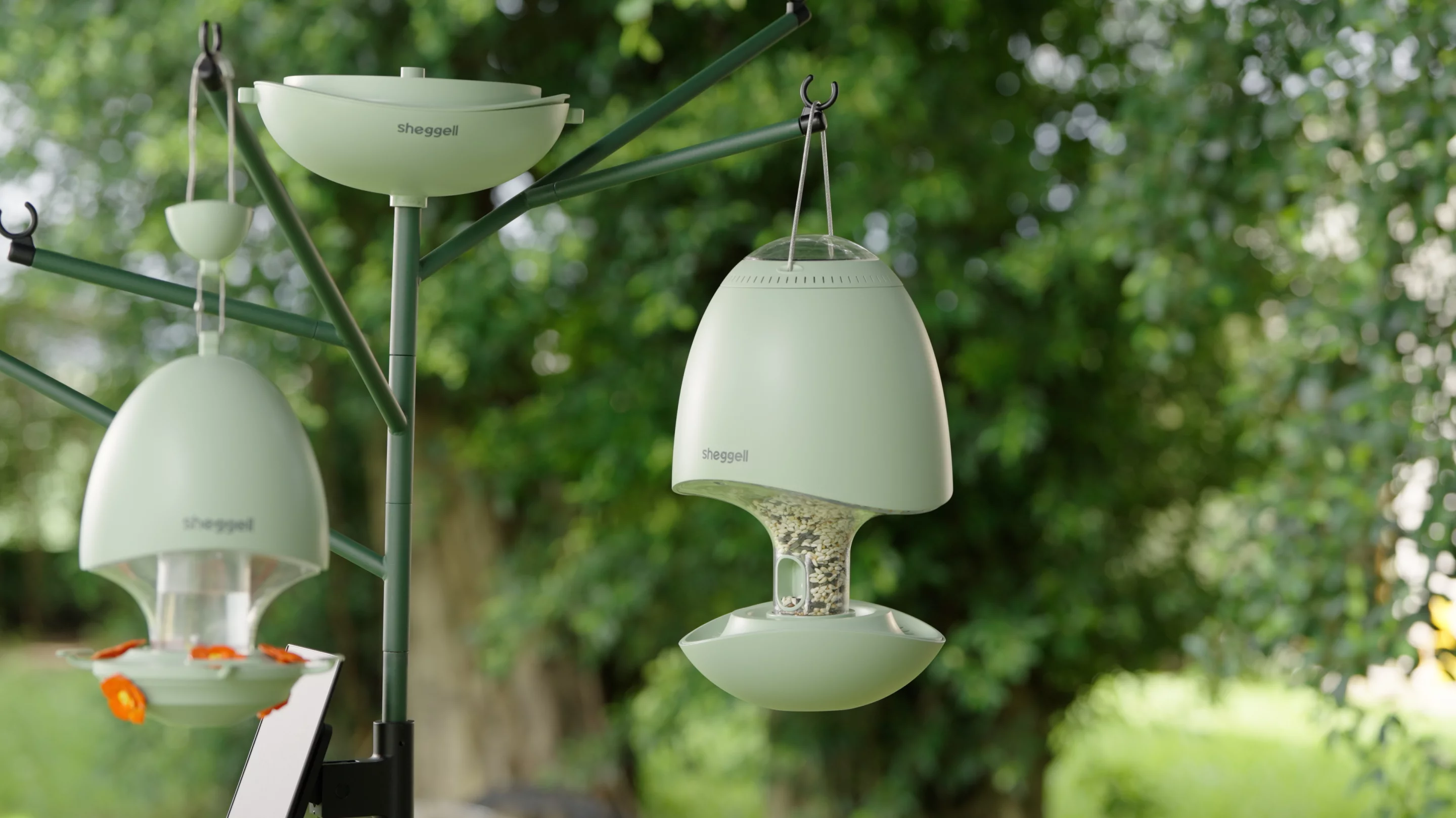 The Sheggell system has been carefully designed to provide the ultimate backyard experience for native birds