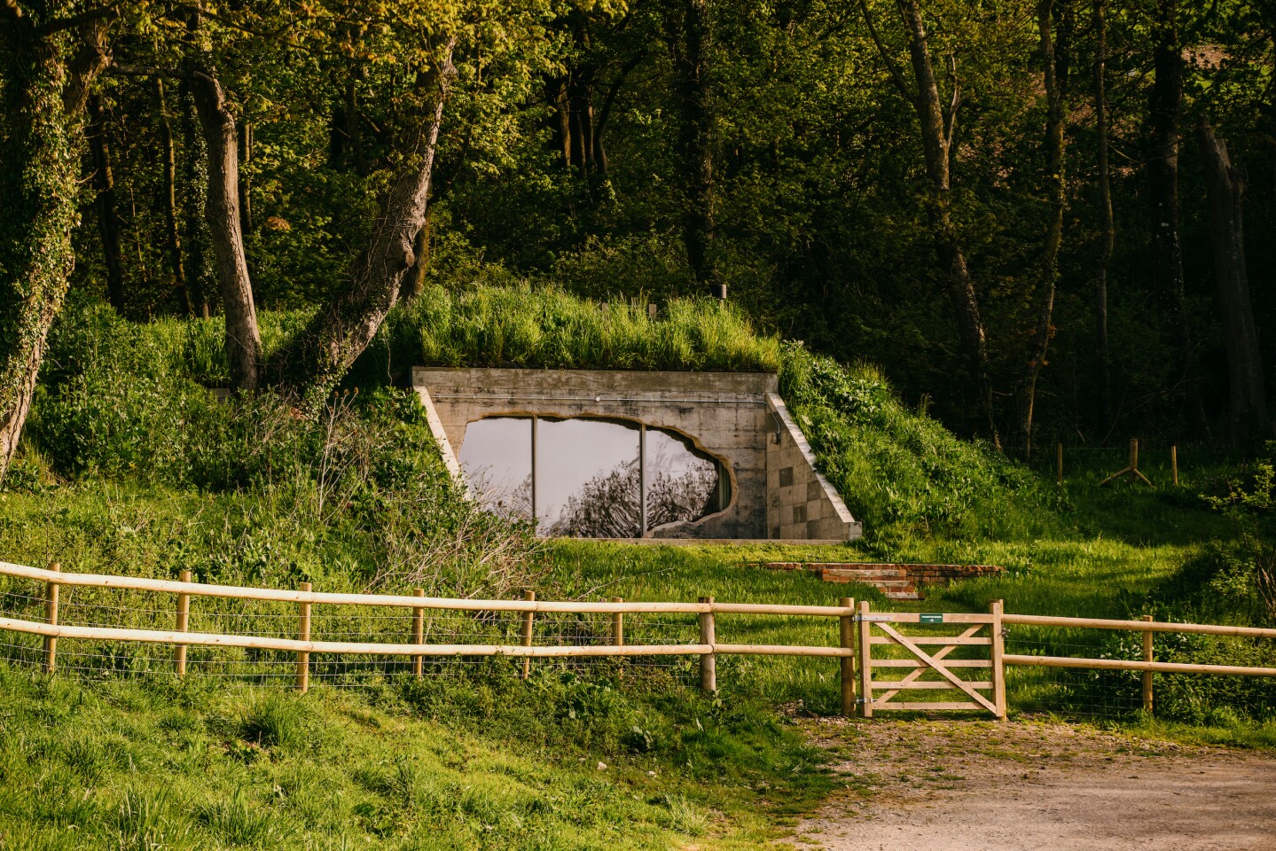 The Transmitter Bunker, by Corstorphine & Wright, involved transforming a WWII-era bunker into a unique vacation home that's currently available to rent