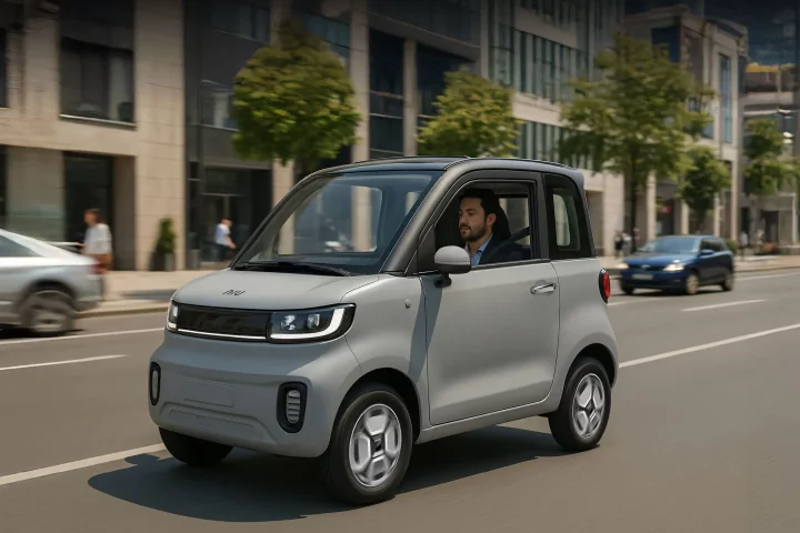 Built for city life: The NIUMM micro-EV is designed to "glide through traffic and fit into tight spaces with ease"