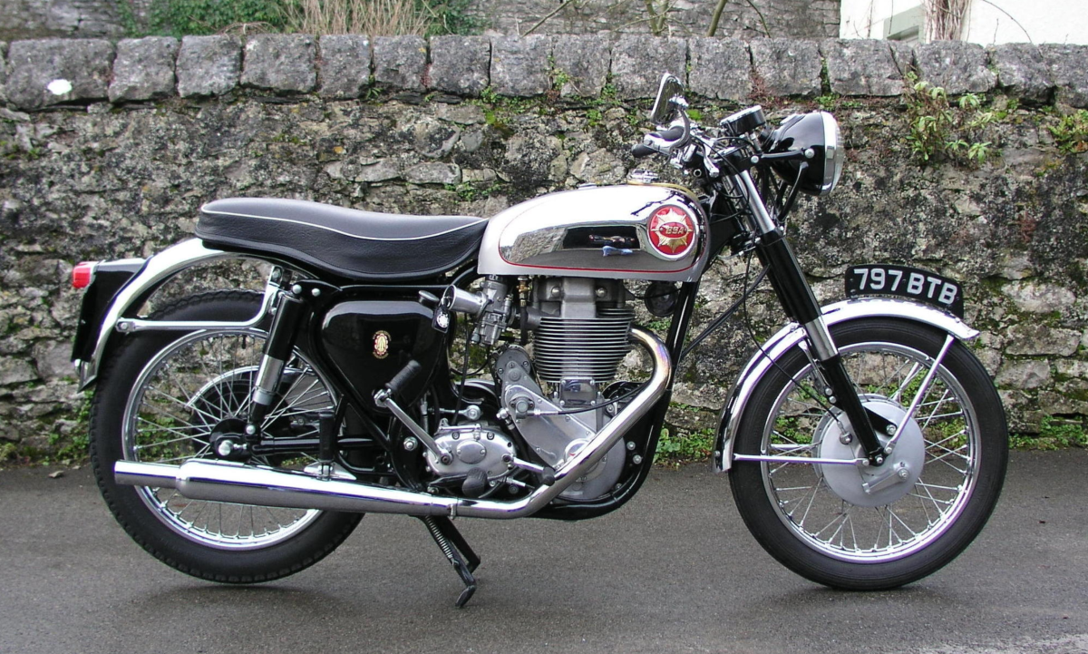 This 1956 BSA 500cc Gold Star sold for £13,512 (US$20,990) at Bonham's International Classic Motorcycle Show auction in 2009.