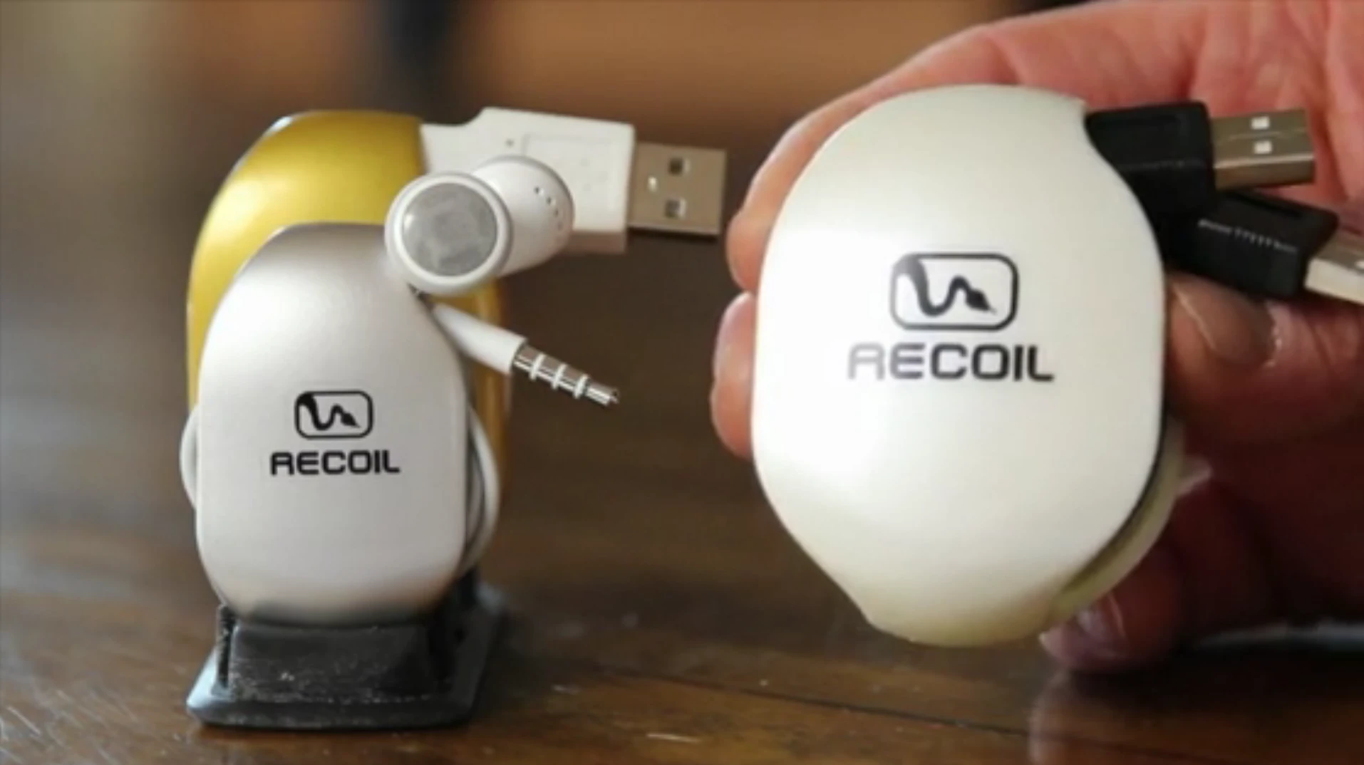 A small and large Recoil Winder