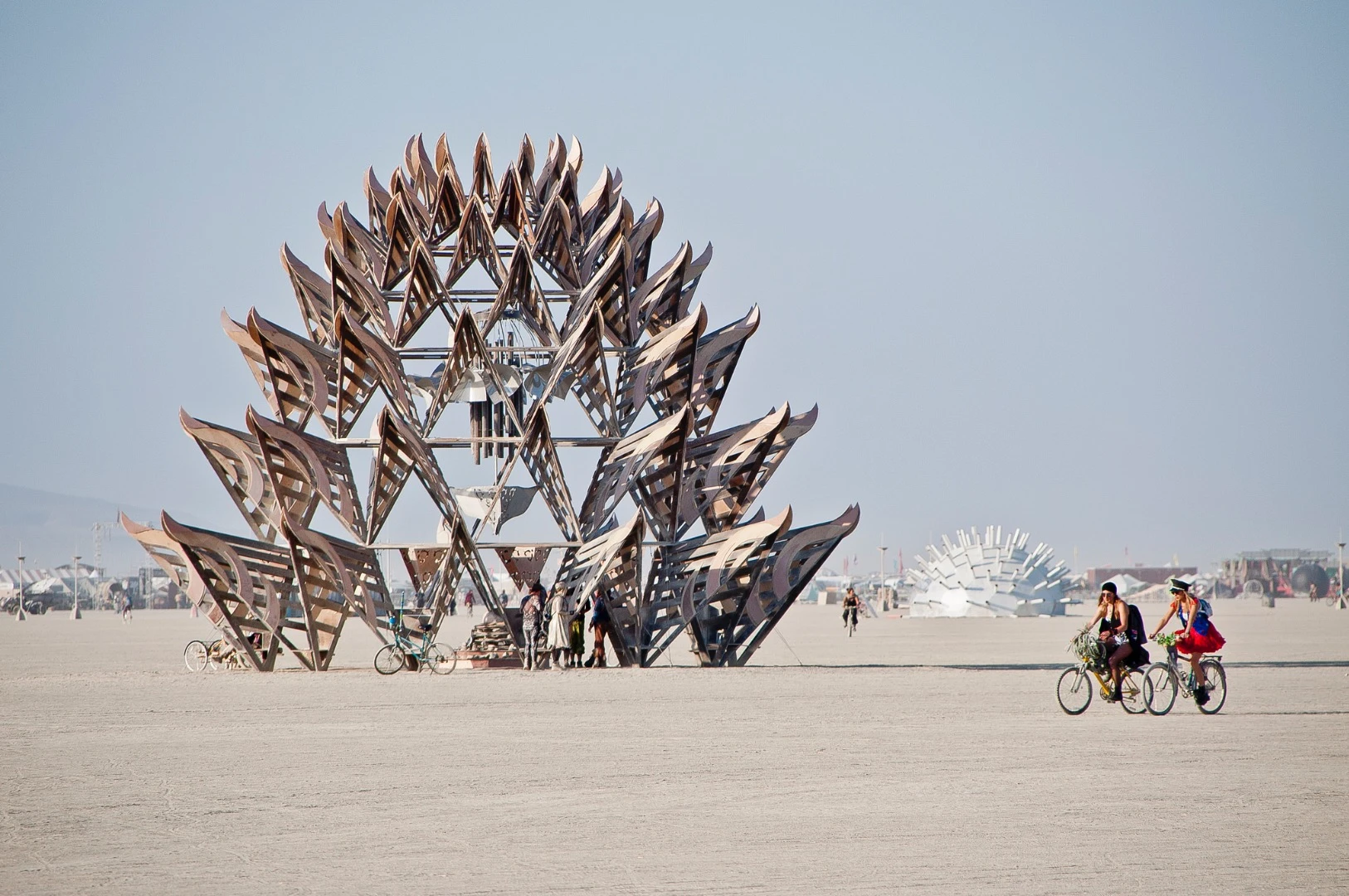 It's sometimes hard to tell if something is metal or wood at Burning Man