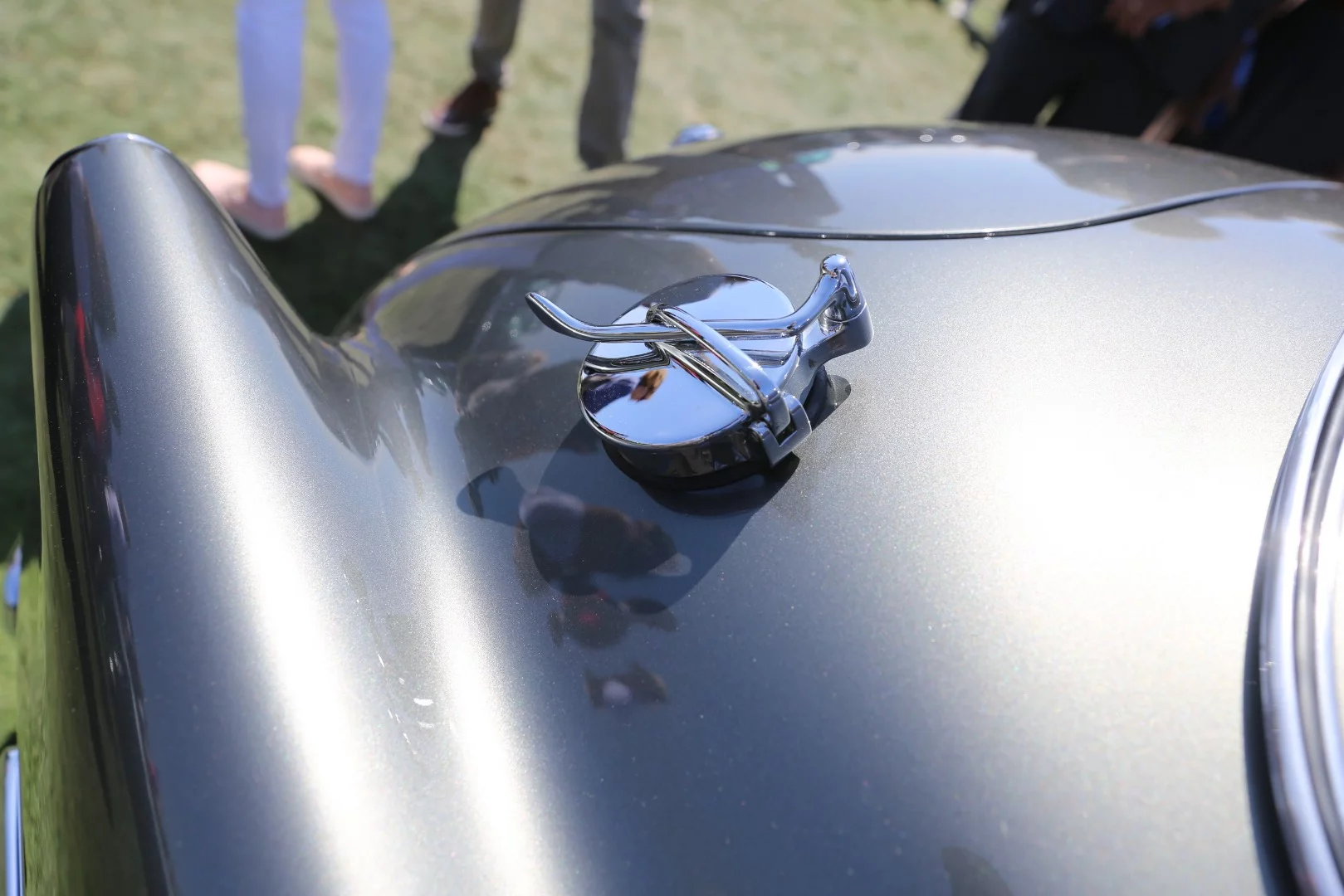 Filler cap detail on the 1950 Talbot-Lago T26 Grand Sport Pennock Coupe