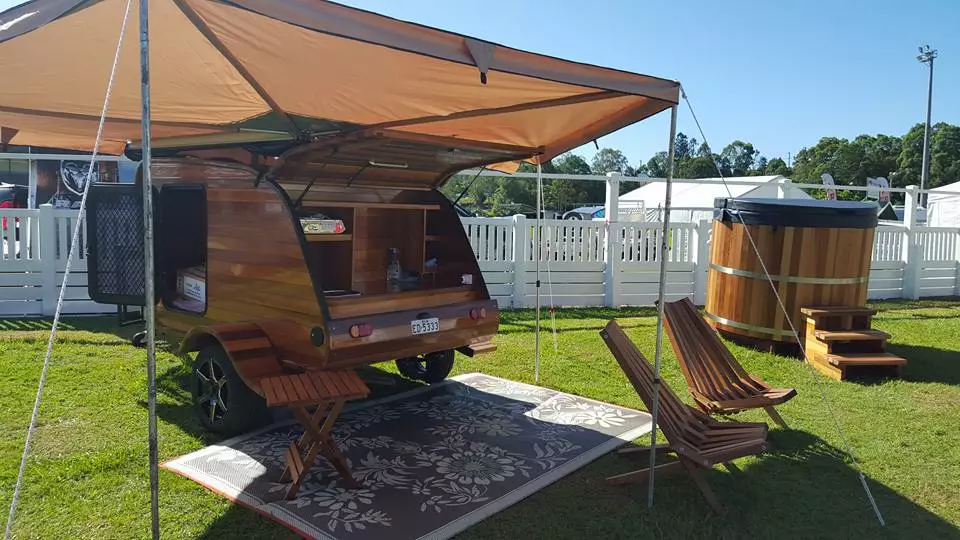 WOW Cedar Teardrop Trailer