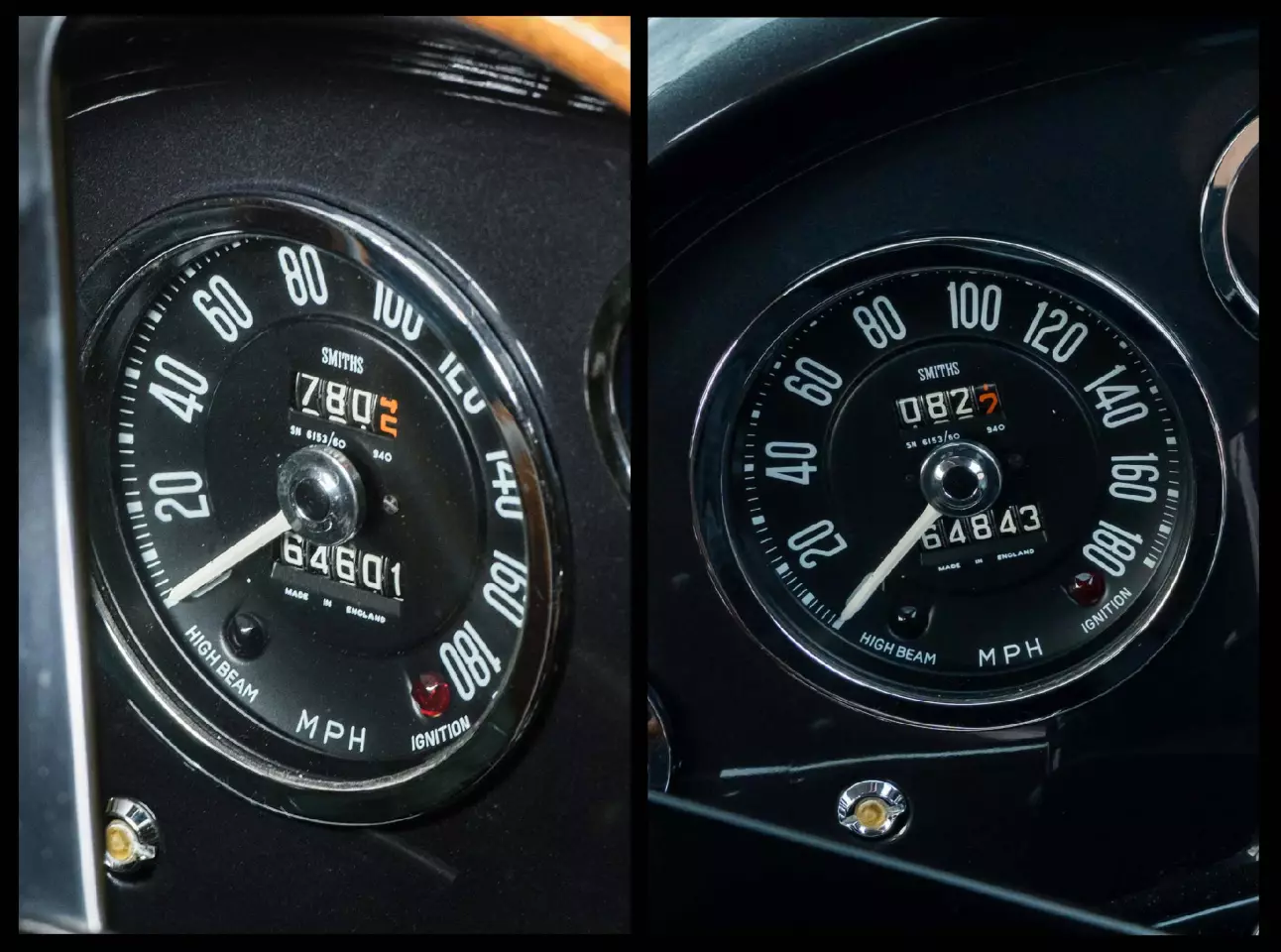 Pictures of the odometer taken at the time of the RM Sotheby's sale and now, show that the car has travelled just 242 miles in the last five years, so it can generally be regarded as unchanged from its last auction outing.