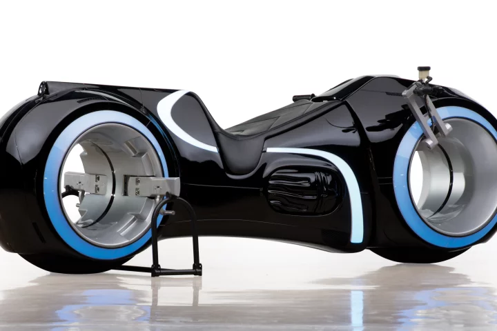 A replica of the TRON: Legacy light cycle is going up for auction
