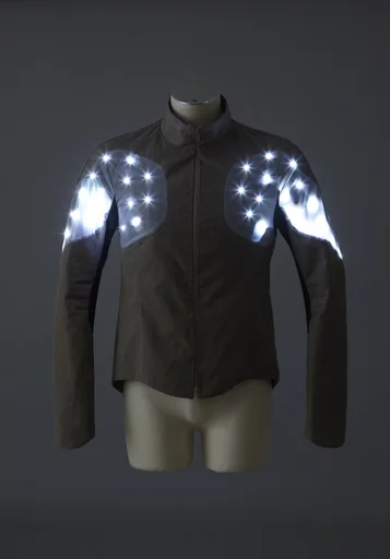 The inclusion of in-built sensors means the LED array can display a variety of patterns depending on circumstance